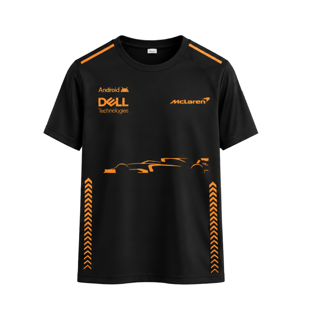 Camiseta Mclaren Preta Basic