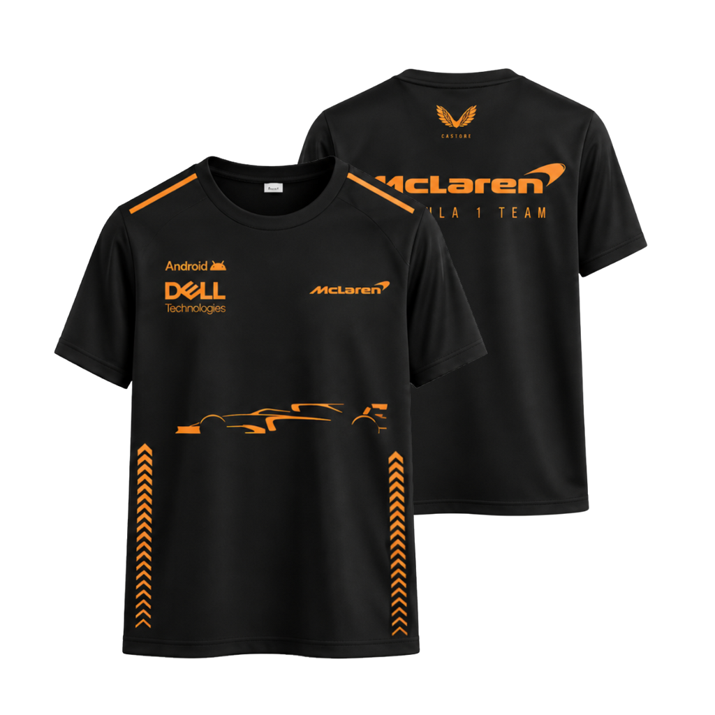 Camiseta Mclaren Preta Basic