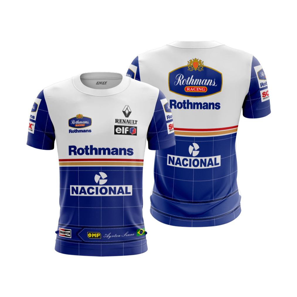 Camiseta F1 Retrô Willians DryFit SUBLIMADA